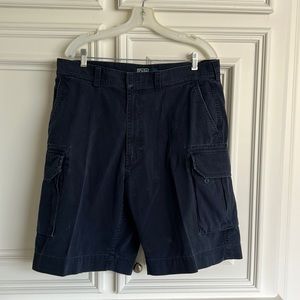 Polo Navy cargo shorts, 22 inches long